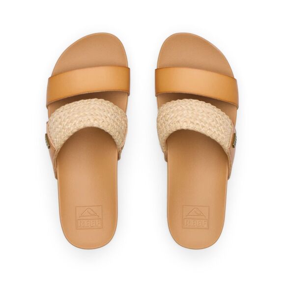 NWOT Reef Cushion Vista Higher Sandals in Natural Raffia - 9.5 - Picture 4 of 9